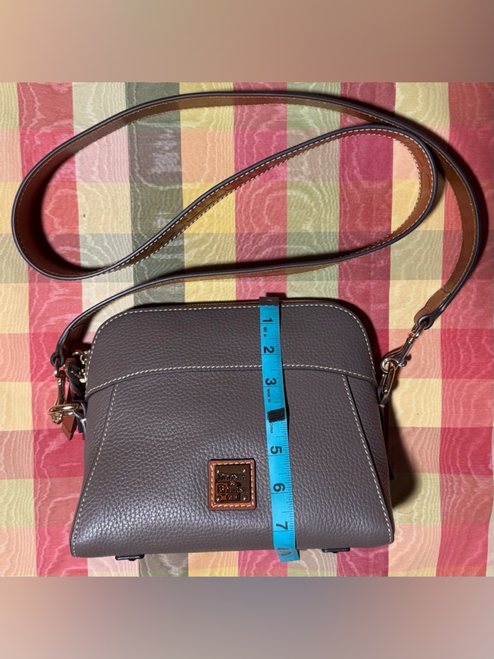 Dooney & Bourke Guitar Strap Cameron Pebbled Leather Crossbody RARE HTF - Picture 3 of 8